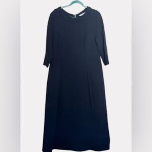 Boden midi 3/4 sleeve midi dress black